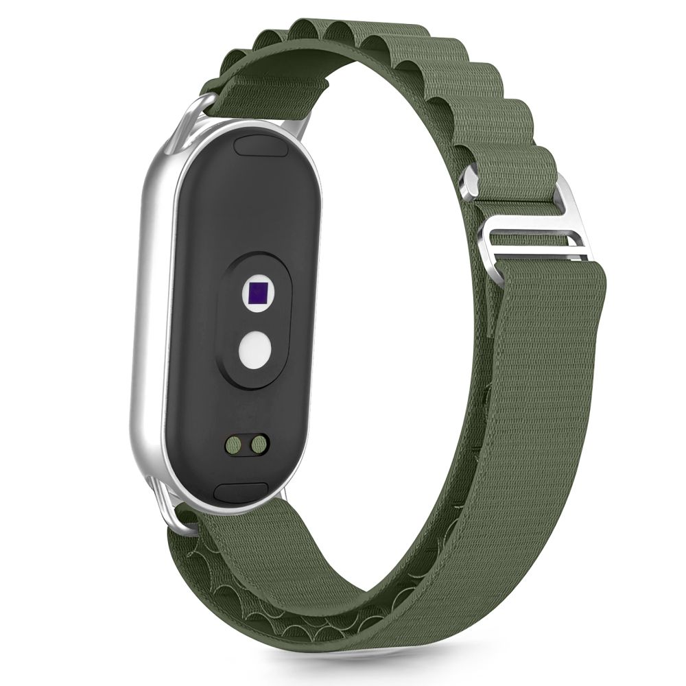 TECH-PROTECT NYLON PRO XIAOMI SMART BAND 8 / 9 / 10 / NFC ARMY GREEN - Image 2
