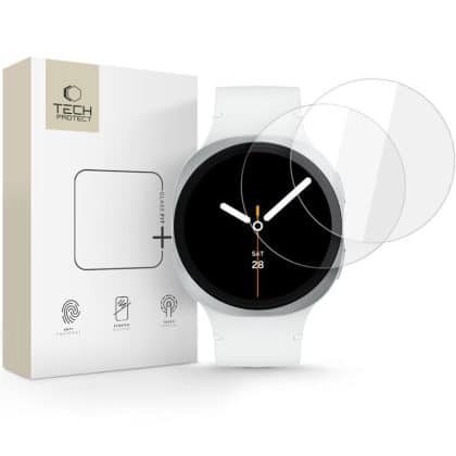 Σκληρυμένο γυαλί Tech-Protect Glass Fit+ 2-Pack Samsung Galaxy Watch 8 (40 Mm) Clear