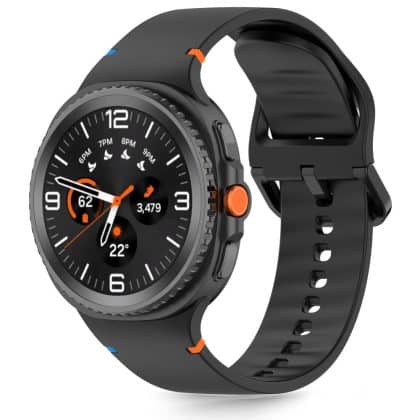 TECH-PROTECT SILICONE - θήκη για Samsung Galaxy Watch8 / Watch8 Classic - Μαύρο