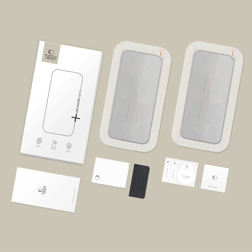 Σκληρυμένο Γυαλί Tech-Protect Quick Set Spy+ 2-Pack iPhone 14 Pro Privacy - Image 7