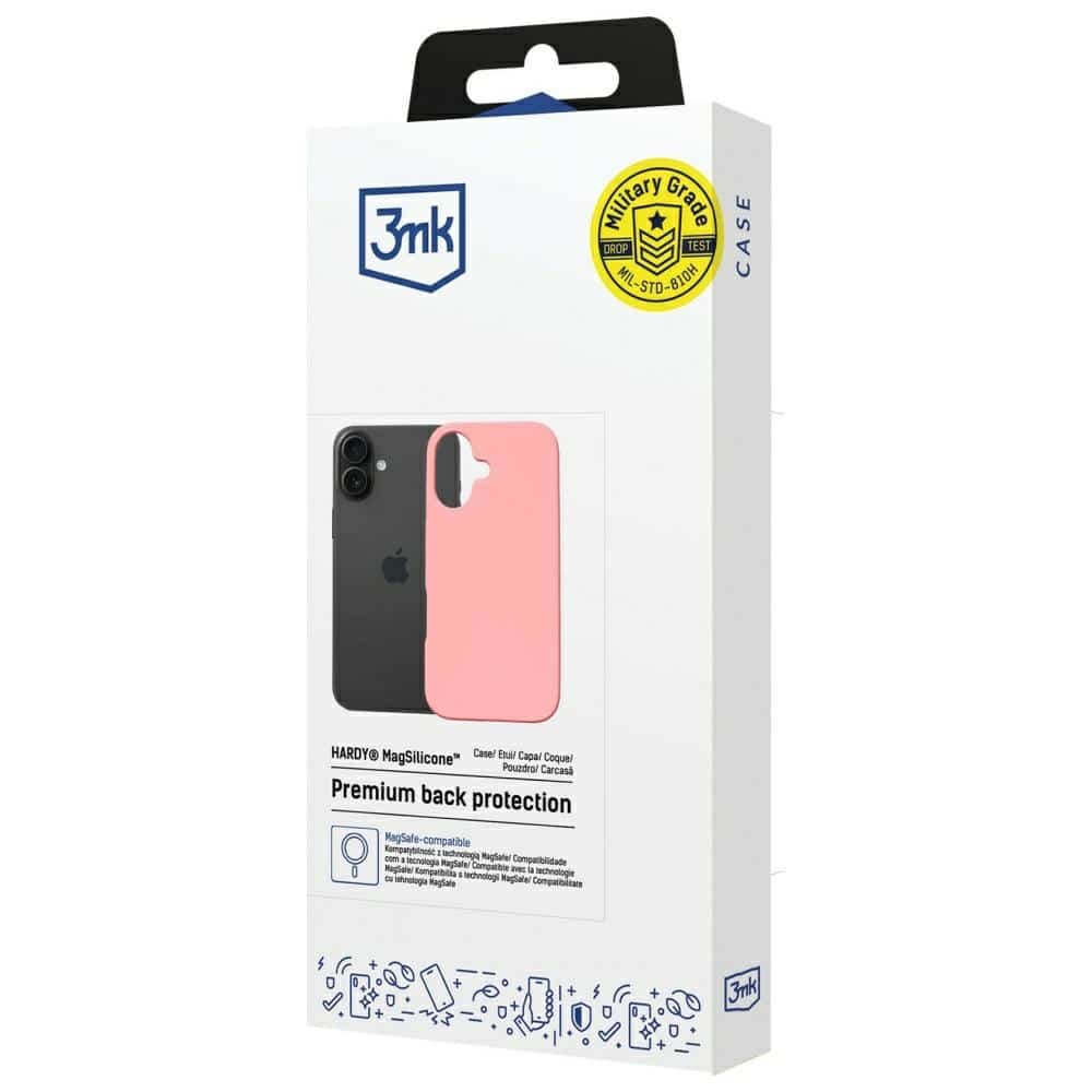 3MK Hardy - θήκη για Apple iPhone 16 - Ροζ - Image 9