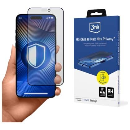 Θωρακισμένο Γυαλί 3mk Hardglass Matt Max Για Apple iPhone 16 Pro / 17
