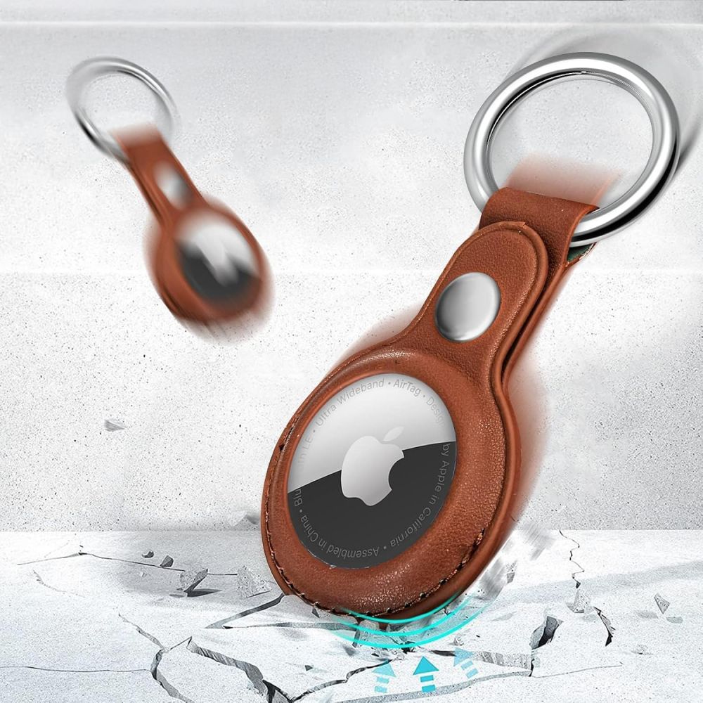 Tech-Protect Naturalfit Apple Airtag 1 / 2 Brown - Image 4