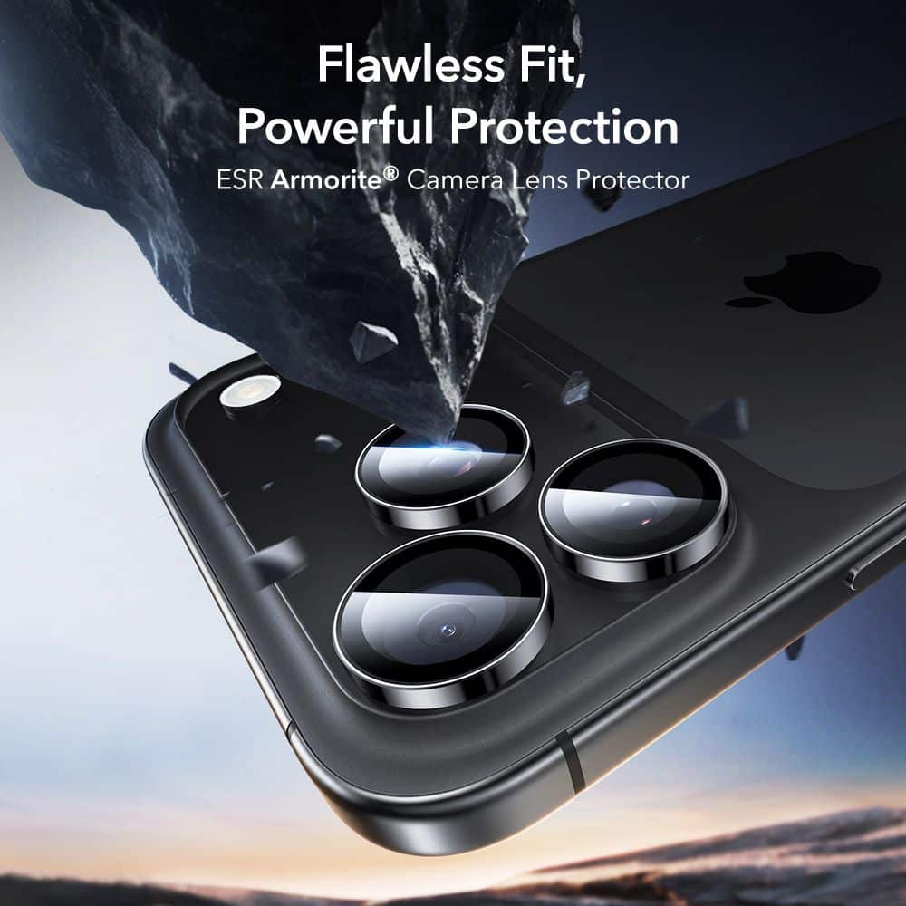 ESR Armorite Camera Protector iPhone 14 Pro / Pro Max / 15 Pro / Pro Max / 16 Pro / Pro Max / 17 Pro / Pro Max Black - Image 3