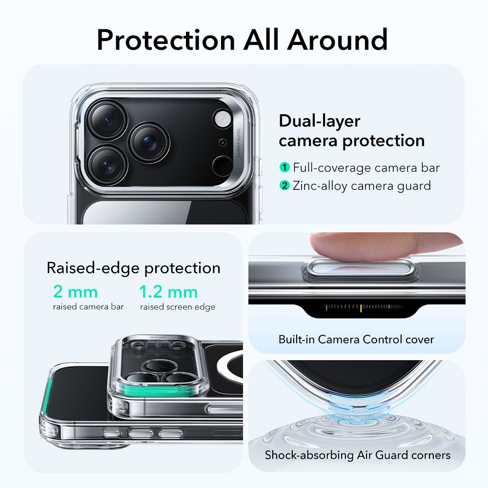 ESR Classic Hybrid - θήκη για Apple iPhone 17 Pro Max - Διάφανο - Image 2