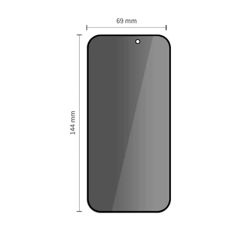 Σκληρυμένο Γυαλί Tech-Protect Quick Set Spy+ 2-Pack iPhone 14 Pro Privacy - Image 2