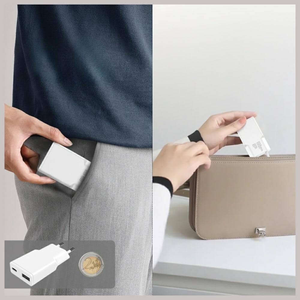 Φορτιστής Τοίχου 4smarts Pdplug Slim Duos 20w Gan USB-C+usb-A Με Καλώδιο USB-C 1.5m Λευκό - Image 5