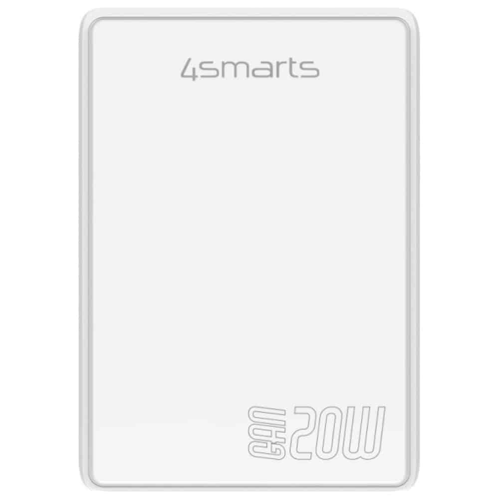 Φορτιστής Τοίχου 4smarts Flatplug Duos 20w Gan USB-C + USB-A Λευκός - Image 2