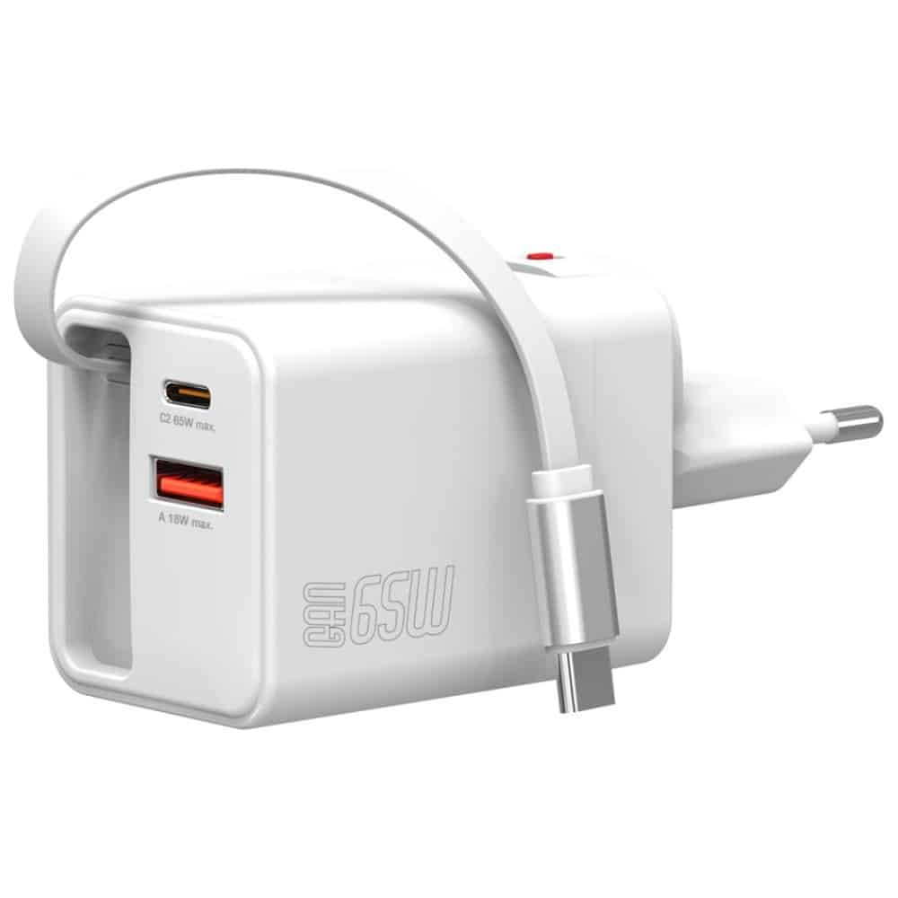 Φορτιστής Τοίχου 4smarts Flex Jojo 65w Gan 2xusb-C + USB-A Λευκό - Image 4