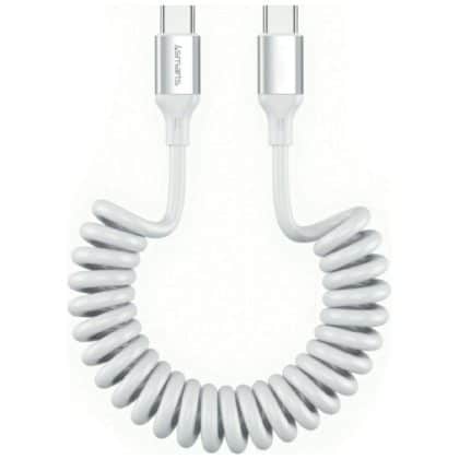 Καλώδιο 4smarts Σπειροειδές USB-C Σε USB-C 240w Λευκό