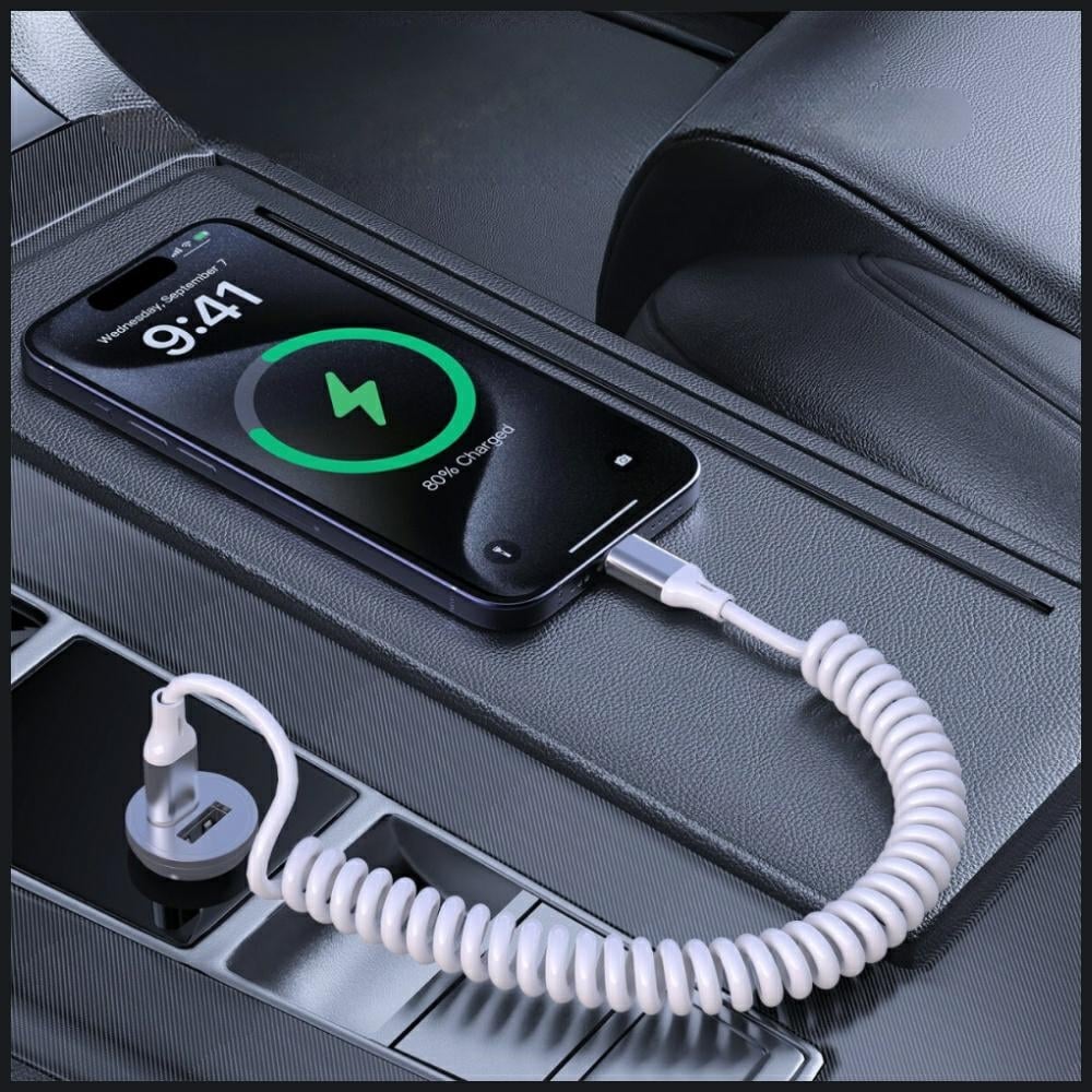 Καλώδιο 4smarts Σπειροειδές USB-C Σε USB-C 240w Λευκό - Image 5