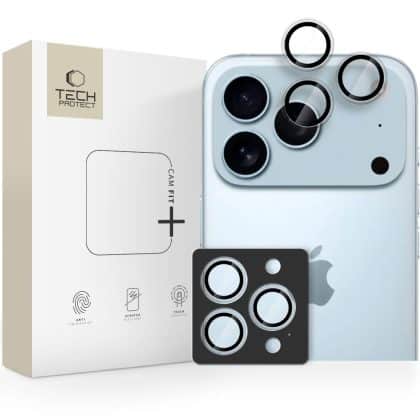 Tech-Protect Camring Fit+ iPhone 14 Pro / Max / 15 Pro / Max / 16 Pro / Max / 17 Pro / Max Clear
