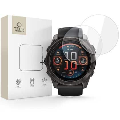 Tech-Protect Σκληρυμένο γυαλί Glass Fit+ 2-Pack Garmin Fenix 8 (51 Mm) Clear