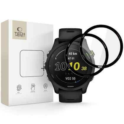 Tech-Protect Glass Flex+ 2-Pack Garmin Forerunner 255 / 255 Music Black