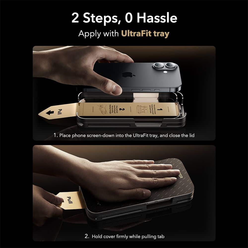 ESR Ultrafit Armorite Pro Tempered Glass iPhone 16 Pro / 17 Clear - Image 5