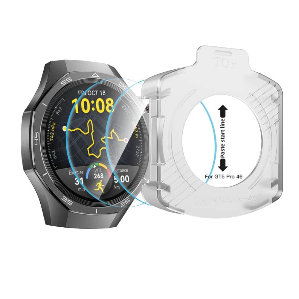 Tech-Protect Easy Set+ 2-Pack Huawei Watch Gt 5 Pro (46 Mm) Clear - Image 2