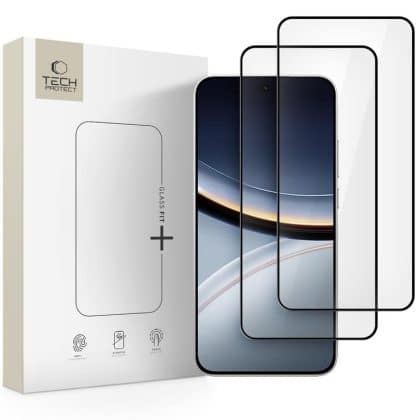 Σκληρυμένο γυαλί Tech-Protect Glass Fit+ 2-Pack Xiaomi Poco F7 5g Black