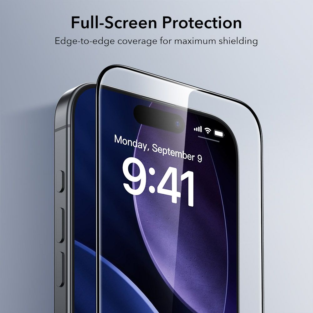 ESR Ultrafit Tempered Glass 2-Pack iPhone 16 Pro / 17 Clear - Image 5