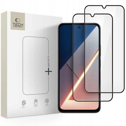 Σκληρυμένο γυαλί Tech-Protect Glass Fit+ 2-Pack Xiaomi Poco M7 Black