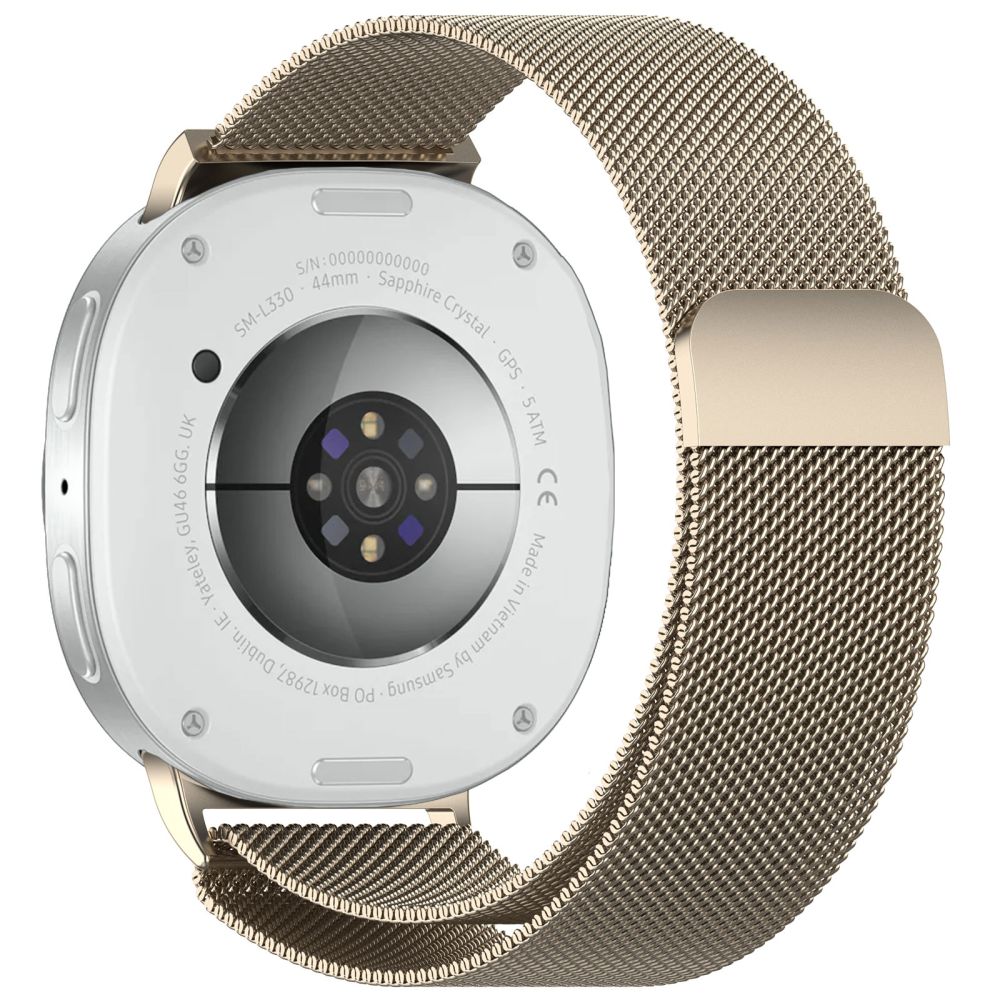 Tech-Protect Milaneseband Samsung Galaxy Watch 8 / Classic (40 / 44 / 46 Mm) Starlight - Image 2