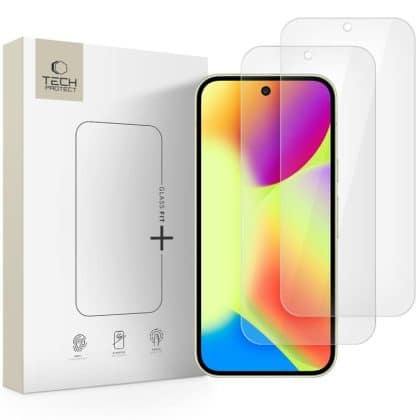 Σκληρυμένο γυαλί Tech-Protect Glass Fit+ 2-Pack Google Pixel 9 / 9 Pro / 10 / 10 Pro Clear