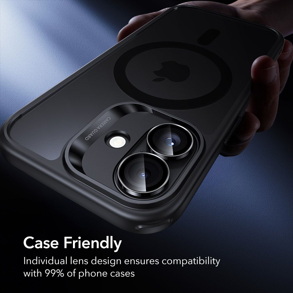 ESR Armorite Camera Protector iPhone 16 / 16 Plus / 17 Black - Image 8