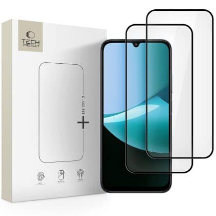 Σκληρυμένο γυαλί Tech-Protect Glass Fit+ 2-Pack Xiaomi Redmi 15c / Poco C85 Black