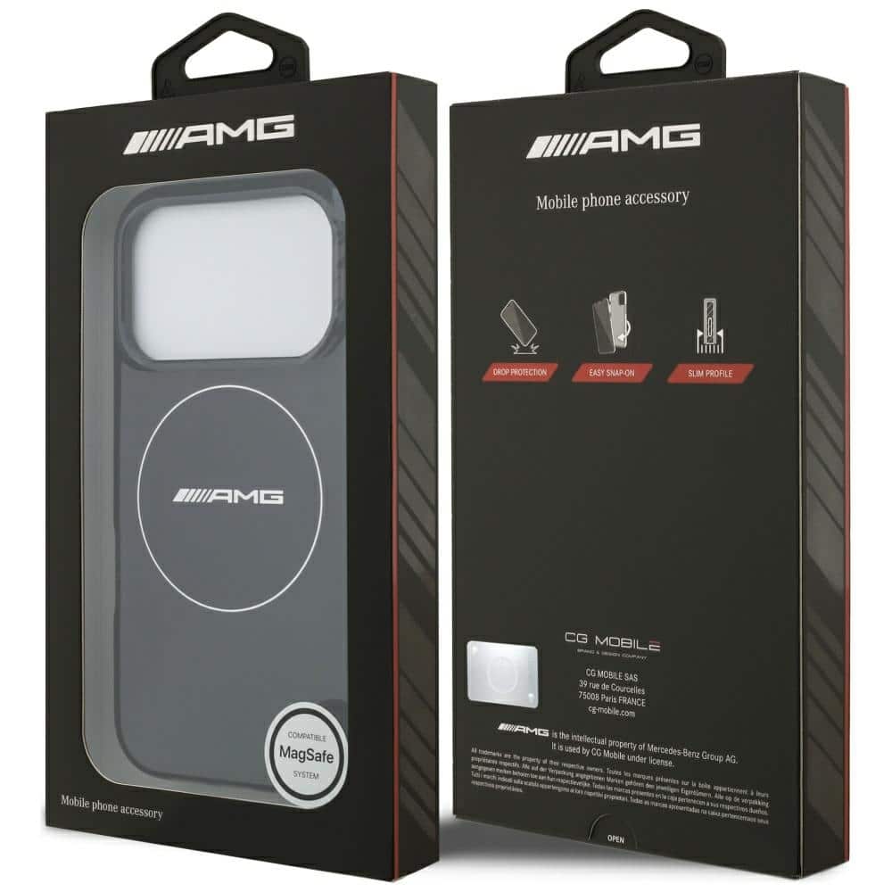 Θήκη Amg Διπλής Στρώσης Διαφανής Smocked Magsafe Για iPhone 17 Pro Μαύρη - Image 8