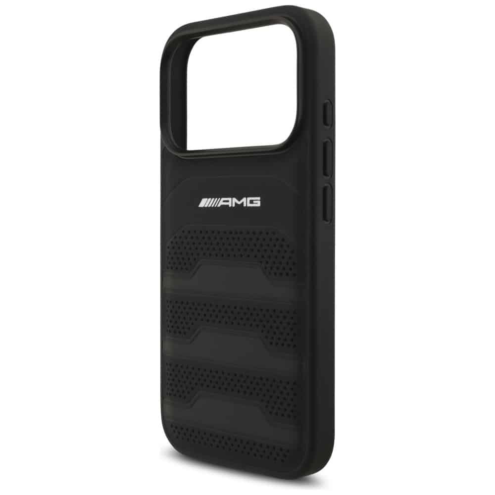 Θήκη Amg Από Δέρμα Με Ανάγλυφο Λογότυπο Για iPhone 17 Pro Μαύρη - Image 6