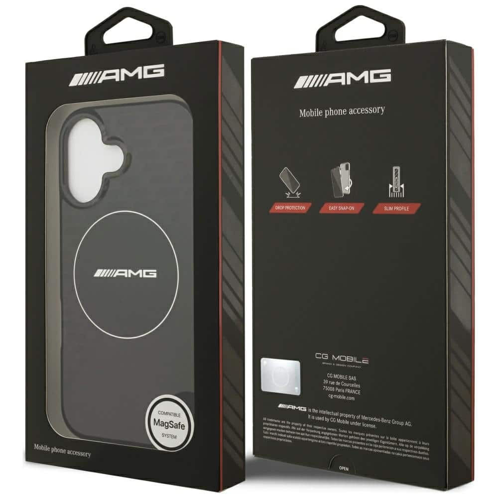 AMG Διπλής Στρώσης Διαφανής Θήκη Smocked - θήκη για Apple iPhone 17 - Μαύρο - Image 8