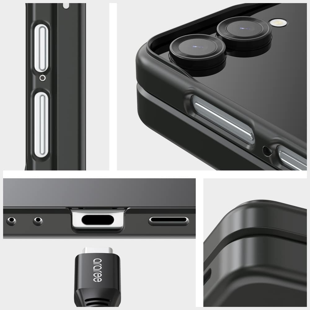 Araree Aero Flex R - θήκη για Samsung Galaxy Z Flip7 - Μαύρο - Image 2