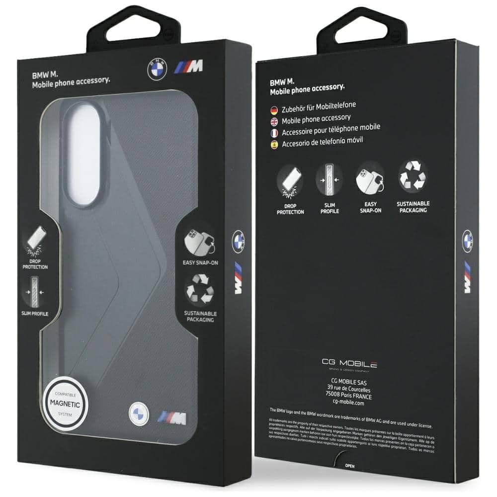 Θήκη Bmw Δερμάτινη Oversized Stripes Magsafe Για Samsung Galaxy S25 Edge Μαύρη - Image 8