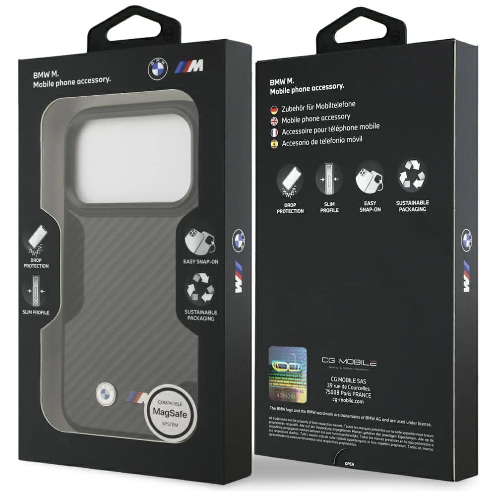 Θήκη Bmw M Kevlar Ματ Magsafe Για iPhone 17 Pro - Μαύρη - Image 8