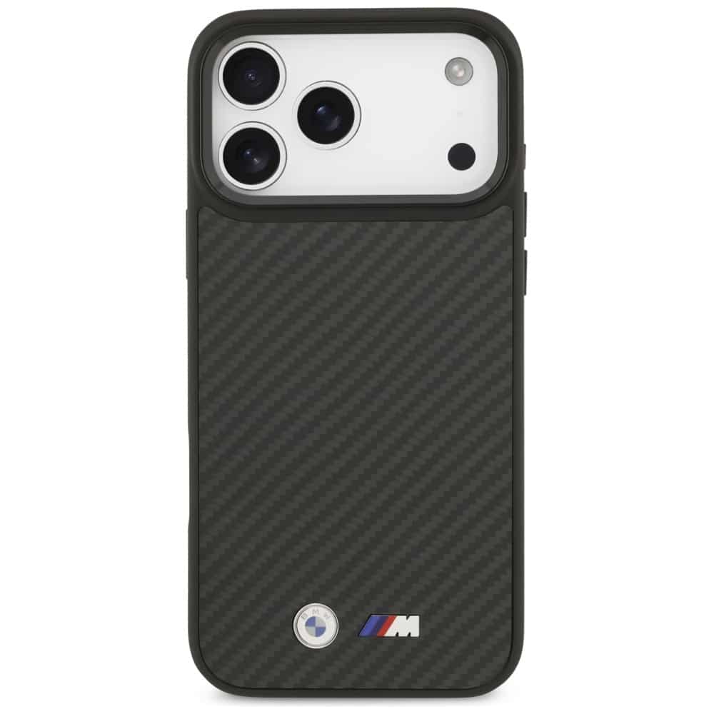 Θήκη Bmw M Kevlar Ματ Magsafe Για iPhone 17 Pro Max Μαύρη - Image 3