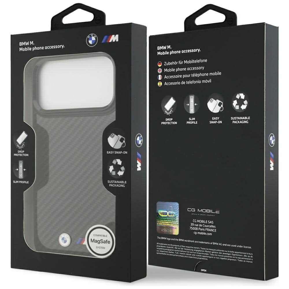 Θήκη Bmw M Kevlar Ματ Magsafe Για iPhone 17 Pro Max Μαύρη - Image 8