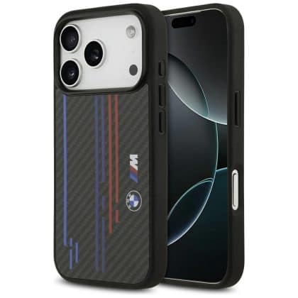 Θήκη Bmw M Kevlar Lines & Logo Magsafe Για iPhone 17 Pro Μαύρη