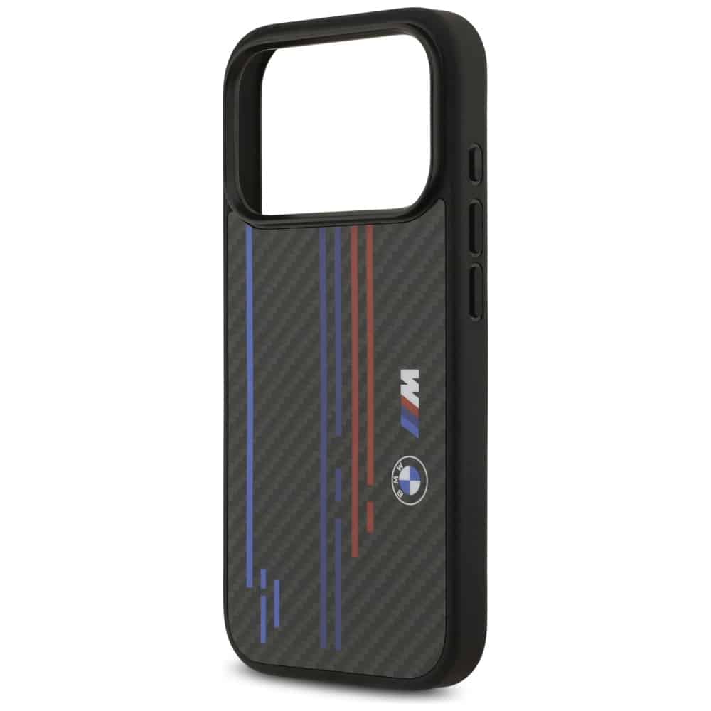 Θήκη Bmw M Kevlar Lines & Logo Magsafe Για iPhone 17 Pro Μαύρη - Image 5