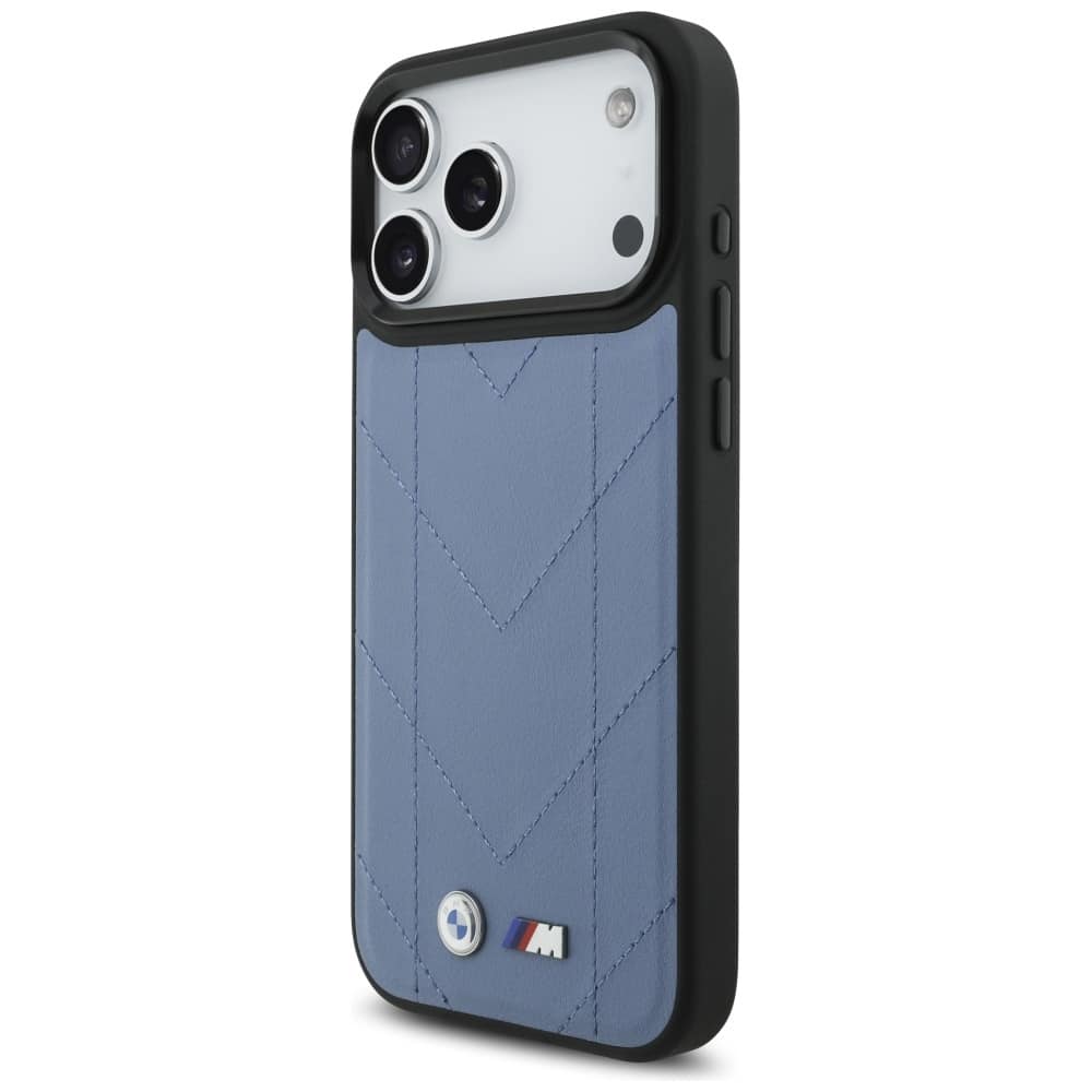 Θήκη Bmw M Quilted Logo Magsafe Για iPhone 17 Pro Max - Μπλε - Image 2