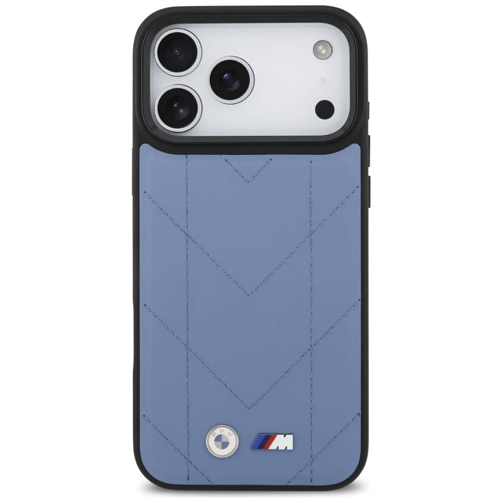 Θήκη Bmw M Quilted Logo Magsafe Για iPhone 17 Pro Max - Μπλε - Image 3