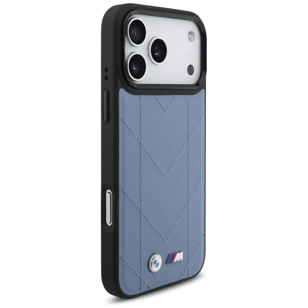 Θήκη Bmw M Quilted Logo Magsafe Για iPhone 17 Pro Max - Μπλε - Image 4