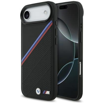 Θήκη Bmw M Tricolor Μεταλλικό Λογότυπο Magsafe Για iPhone Air Μαύρη