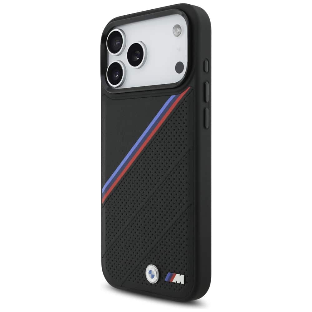 Θήκη Magsafe Bmw M Tricolor Μεταλλικό Λογότυπο Για iPhone 17 Pro Max Μαύρη - Image 2