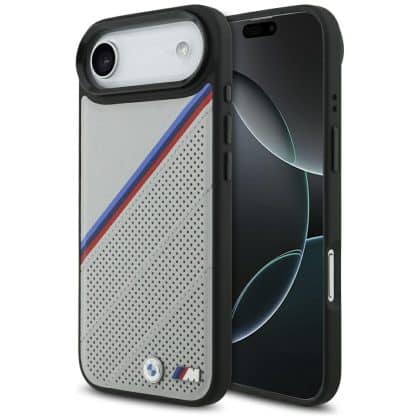 Θήκη Bmw M Tricolor Μεταλλικό Λογότυπο Magsafe Για iPhone Air Γκρι