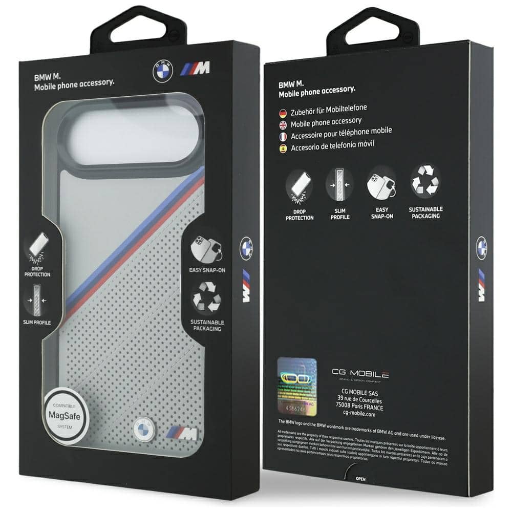 Θήκη Bmw M Tricolor Μεταλλικό Λογότυπο Magsafe Για iPhone Air Γκρι - Image 8