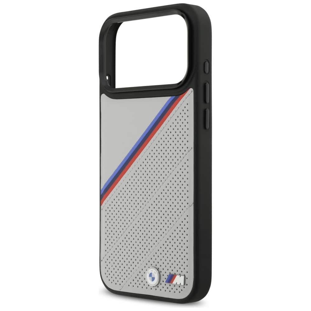 Θήκη Bmw M Tricolor Με Μεταλλικό Λογότυπο Magsafe Για iPhone 17 Pro Max - Γκρι - Image 6
