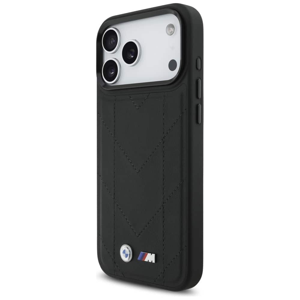 Θήκη Bmw M Quilted Logo Magsafe Για iPhone 17 Pro Max - Μαύρη - Image 2