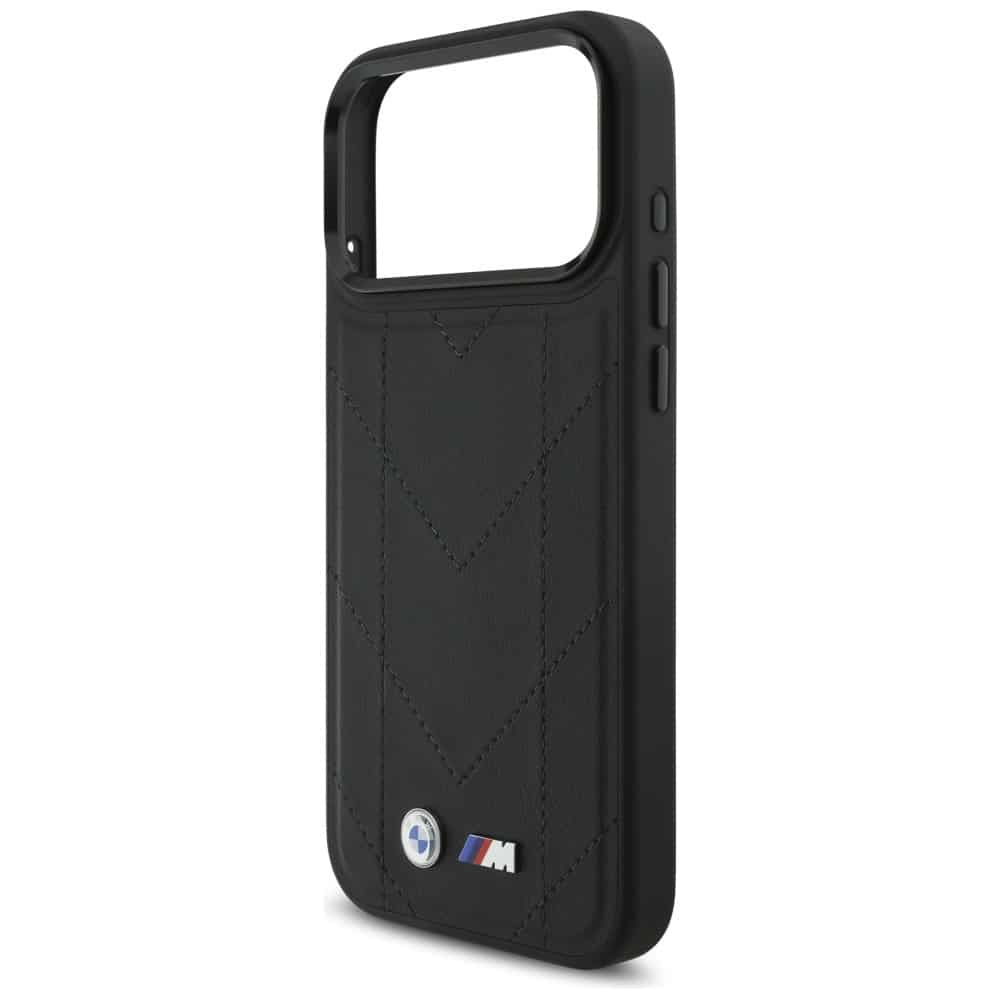 Θήκη Bmw M Quilted Logo Magsafe Για iPhone 17 Pro Max - Μαύρη - Image 6