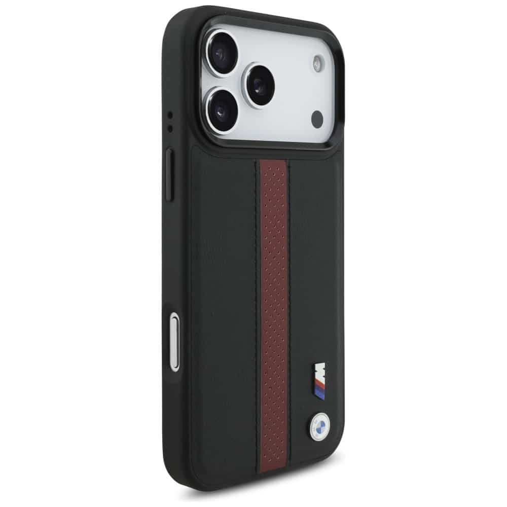 Θήκη Bmw M Με Λογότυπο Perforated Stripe Magsafe Για iPhone 17 Pro Max Κόκκινη - Image 4