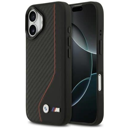 Θήκη Bmw M Carbon Line & Logo Magsafe Για iPhone 17 Κόκκινη