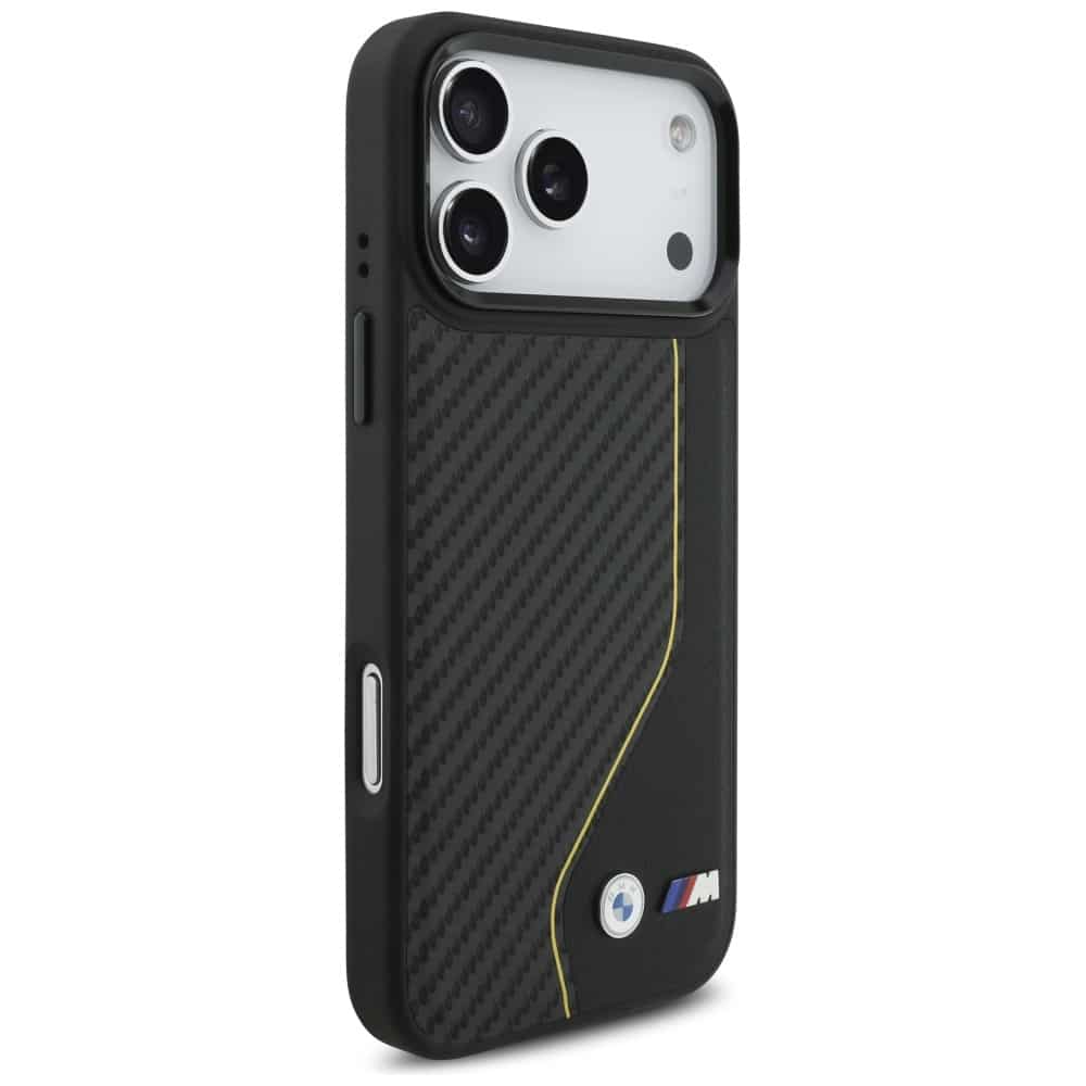 Θήκη Bmw M Carbon Line & Logo Magsafe Για iPhone 17 Pro Max Κίτρινη - Image 4